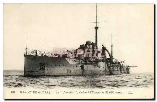 Ansichtskarte AK Bateau Guerre Marine De Querre Le Jean Bart Cuirasse d Escadre de 23000 Tonnes