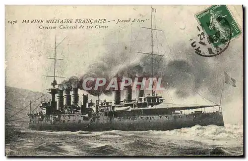 Cartes postales Bateau Marine militaire Jeanne d arc Croiseur Cuirasse