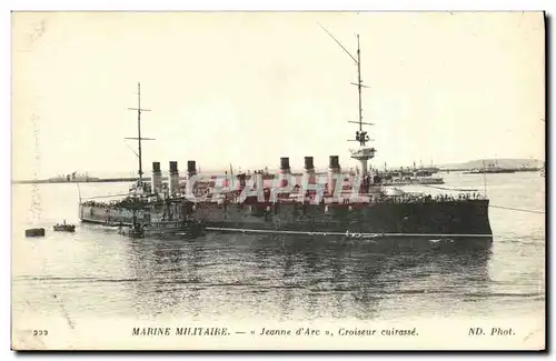 Cartes postales Bateau Marine militaire Jeanne d arc Croiseur Cuirasse d un apprenti Gabier numero 408 1917 Bres