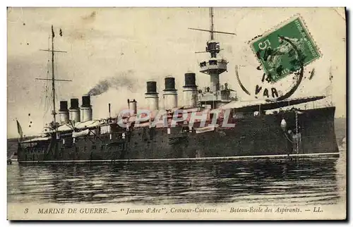 Cartes postales Bateau Marine militaire Jeanne d arc Croiseur Cuirasse