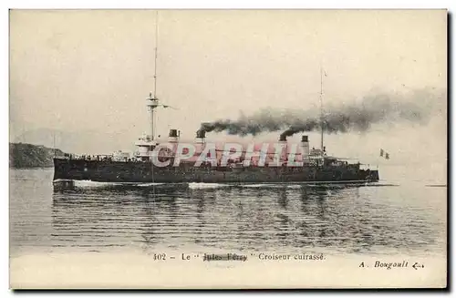 Cartes postales Bateau Croiseur Cuirasse Jules Ferry