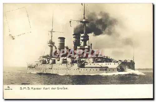 Cartes postales Bateau SMS Kaiser der Karl der Grosse