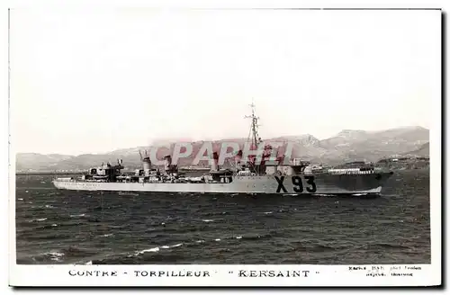 Cartes postales moderne Bateau Contre torpilleur Kersaint