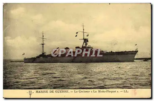 Cartes postales Bateau Marine militaire francaise Croiseur Lamotte Picquet