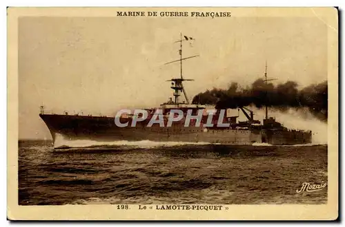 Cartes postales moderne Bateau Marine militaire francaise Croiseur Lamotte Picquet