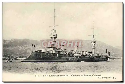 Cartes postales Bateau Le Latouche Treville Croiseur d escadre Cuirasse