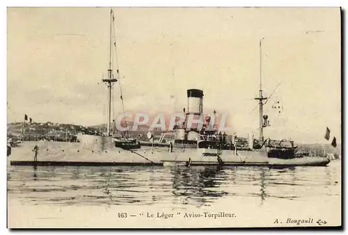 Cartes postales Bateau Le leger Torpilleur