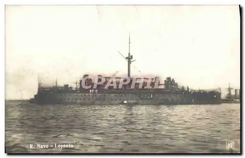 CARTE PHOTO Bateau R Nave Lepanto