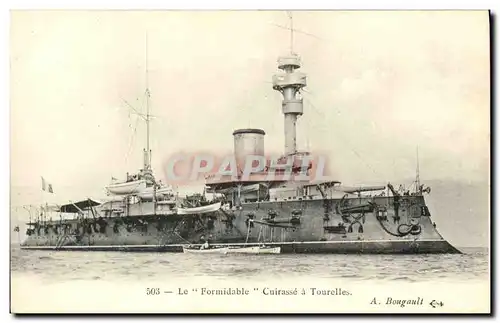 Cartes postales Bateau le formidable cuirasse a tourelles