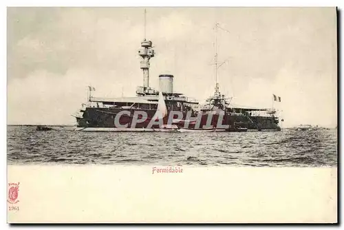 Cartes postales Bateau Cuirasse Formidable