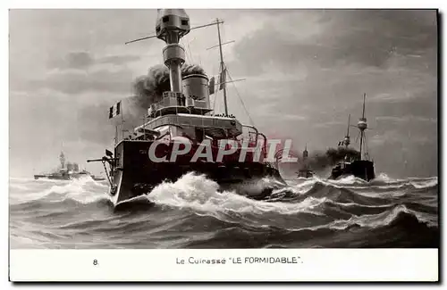 Cartes postales Bateau Cuirasse Formidable