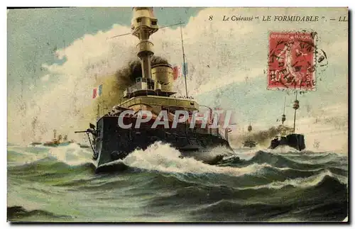 Cartes postales Bateau Cuirasse Formidable