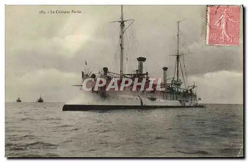 Ansichtskarte AK Bateau le croiseur Forbin