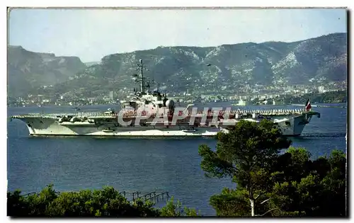 Cartes postales moderne Bateau Toulon Entree majestueuse du Foch en rade de Toulon Porte avions