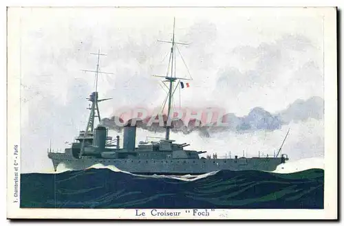 Cartes postales Bateau Le croiseur Fich