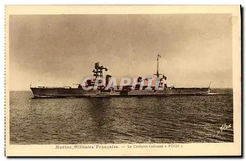 Ansichtskarte AK Bateau le croiseur cuirasse Foch