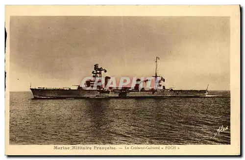 Cartes postales Bateau Croiseur Cuirasse Foch