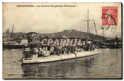 Cartes postales Bateau Contre torpilleur Flamberge