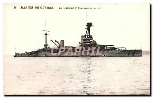 Ansichtskarte AK Bateau Cuirasse Lorraine