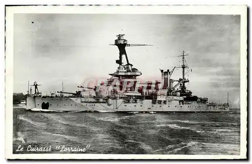 Cartes postales Bateau Cuirasse Lorraine