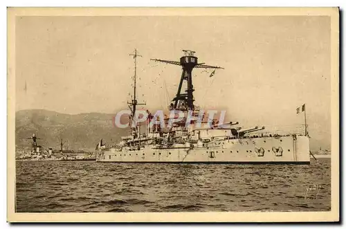 Cartes postales Bateau Cuirasse Lorraine Toulon