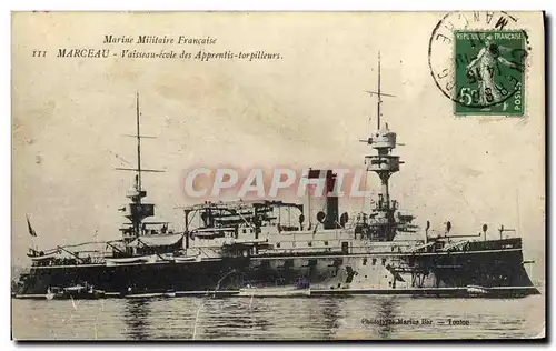 Cartes postales Bateau Marceau Vaisseau ecole des apprentis torpilleurs