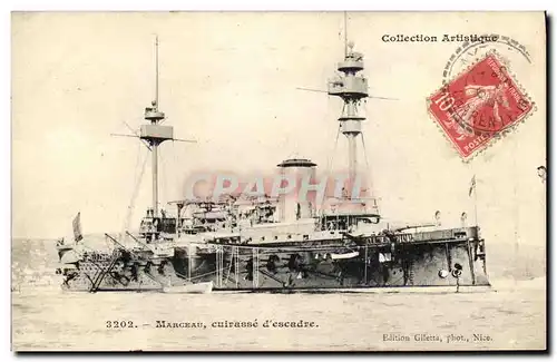 Cartes postales Bateau Marceau cuirasse d escadre