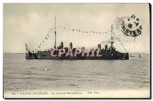 Cartes postales Bateau Marseillaise Croiseur Cuirasse