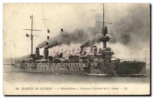 Ansichtskarte AK Bateau Marseillaise Croiseur Cuirasse