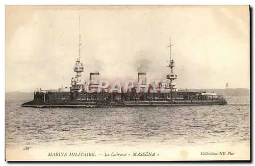 Cartes postales Bateau Cuirasse Massena