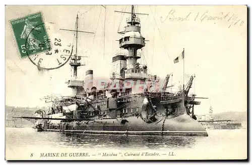 Cartes postales Bateau Massena Cuirasse d escadre