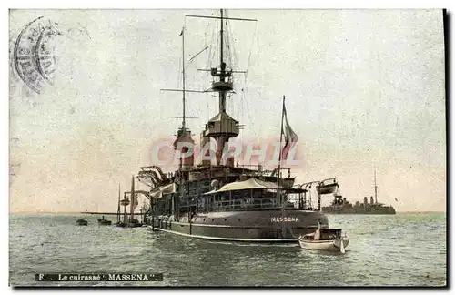 Cartes postales Bateau Cuirasse Massena