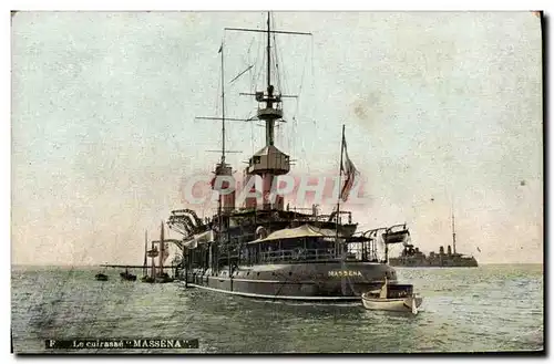 Cartes postales Bateau Massena Cuirasse d escadre