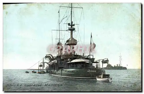 Cartes postales Bateau Massena Cuirasse d escadre