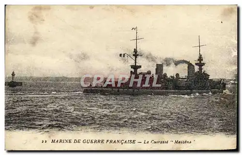 Cartes postales Bateau Massena Cuirasse d escadre Cuirasse