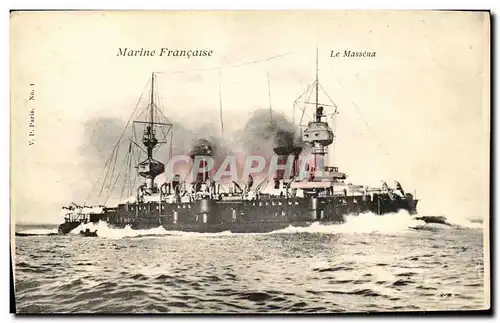 Cartes postales Bateau Massena Cuirasse d escadre