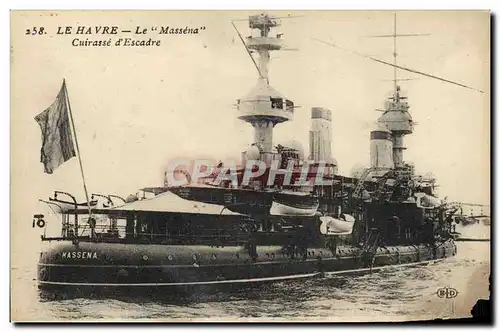 Cartes postales Bateau Massena Cuirasse d escadre