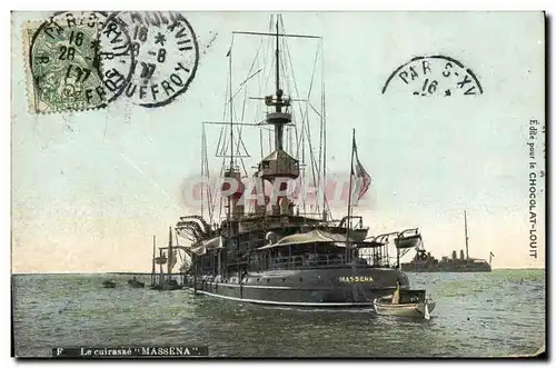 Cartes postales Bateau Cuirasse Massena