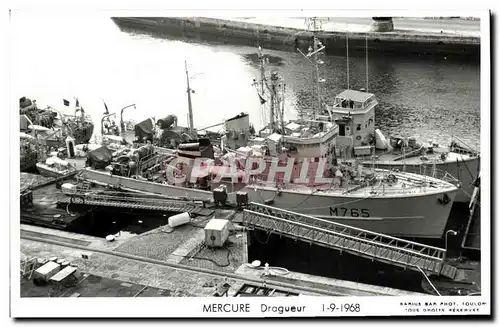 Cartes postales moderne Bateau Mercure Dragueur