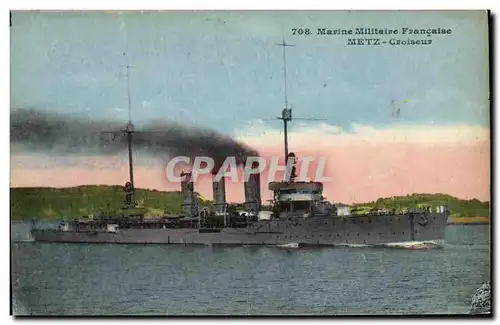 Ansichtskarte AK Bateau Metz Croiseur