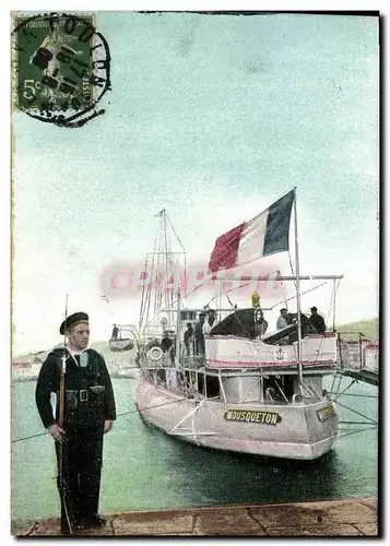 Cartes postales Bateau La vie du marin Mousqueton