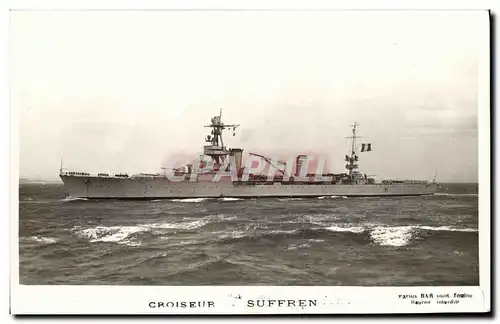 Cartes postales Bateau Guerre croiseur Suffren