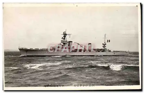 Cartes postales Bateau Guerre Croiseur Suffren