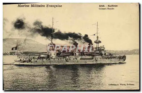 Cartes postales Bateau Guerre Suffren Cuirasse d escadre