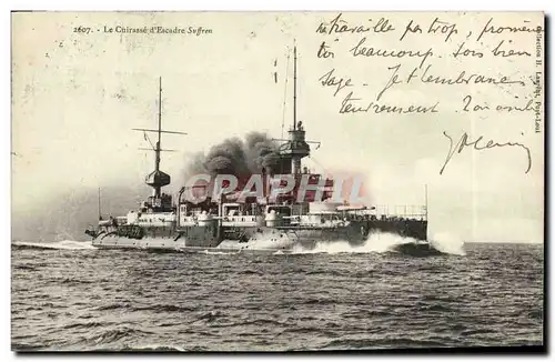 Cartes postales Bateau Guerre Cuirasse d escadre Suffren