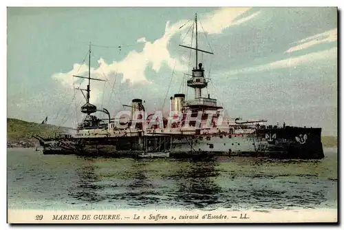 Cartes postales Bateau Guerre Cuirasse d escadre Suffren