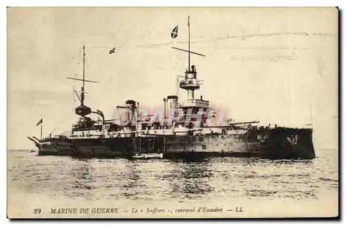 Cartes postales Bateau Guerre Cuirasse d escadre Suffren