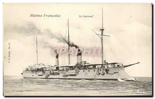 Ansichtskarte AK Bateau Guerre Le Surcouf