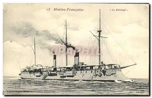 Cartes postales Bateau Guerre Le Surcouf