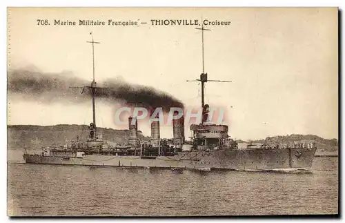 Cartes postales Bateau Guerre Thionville Croiseur